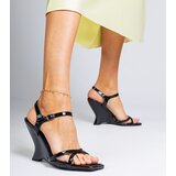 D/CEO marka niezdefiniowana Black women's wedge sandals Jessy | Shoptok.si