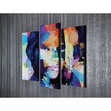 WALLXPERT Dekorativne slike na platnu, 45x20cm, 3 komada, Šarene Cijene