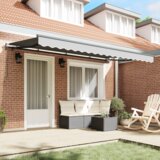 vidaXL Električna tenda s okvirom retraktabilna 4x2 cm metal | shoptok.hr