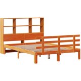 vidaXL Krevet s regalom za knjige bez madraca 120 x 200 cm od borovine | shoptok.hr