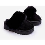 Boto Children's Slippers With Fur Black Birasta | Shoptok.si