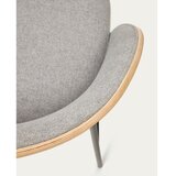 Kave Home Barski stol v sivi in naravni barvi (višina sedeža 77 cm) Eamy – | Shoptok.si