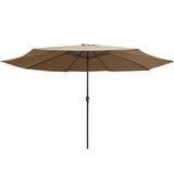  Vrtni suncobran s metalnim stupom 390 cm smeđesivi | Eponuda.ba