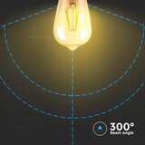  led sijalica filament jantarna ST64 E27/8W/230V 2200K | Eponuda.com