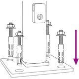 vidaXL Ograda od žičane mreže s prirubnicom antracit 1 4x10 m | shoptok.hr