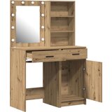 vidaXL Set od 2 Hrastovina Konstruirano drvo Srednji Ogledalo | shoptok.hr