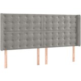 Box spring postelja z vzmetnico LED svetlo siva 180x200cm žamet, (20788835) | Shoptok.si