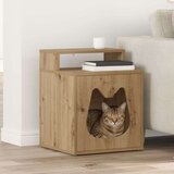 vidaXL Mačja Kuća Umjetnička hrastovina 42.5 x 40 x 52.5 cm | shoptok.hr