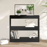 Ormarić za knjige / sobna pregrada crni 80 x 30 x 72 cm | shoptok.hr
