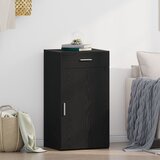 vidaXL Komoda Crni Hrast 30x42,5x93 cm Konstruirano drvo Cijene
