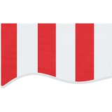  Zamjenska tkanina za tendu crveno-bijela prugasta 4,5 x 3 m | shoptok.hr