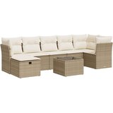 vidaXL 8-dijelni set vrtnih sofa od poliratana s jastucima bež | shoptok.hr