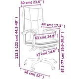  Uredski naslonjač od umjetne kože bijeli | shoptok.hr