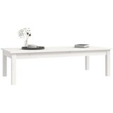  Stolić za kavu bijeli 110x50x30 cm od masivne borovine | shoptok.hr