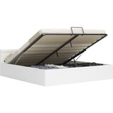  The Living Store Dvižni posteljni okvir LED belo umetno usnje 180x200 cm - Posteljni Okvir, (21455897) | Shoptok.si