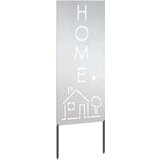vidaXL Dekorativna ploča za vrt Srebrna 50 x 140 cm | shoptok.hr