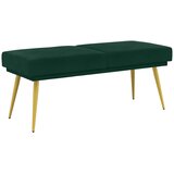  Klupa s dvostrukim slojem Tamnozelena 120 x 45 x 46 cm Baršun | Eponuda.com