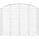  Gabionska košara s lukom 200x50x140/160 cm pocinčano željezo | shoptok.hr