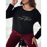 DStreet Bluzka damska oversize VIVILINES z nadrukiem czarna | Shoptok.si
