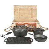 Esschert Design set litoželezne posode esschert fancy flames (7-delni) | Shoptok.si