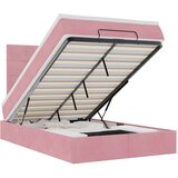 vidaXL Otomanski posteljni okvir z vzmetnicami roza 120x200cm žamet, (21610280) | Shoptok.si