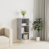 vidaXL Komoda betonsko siva 34,5x32,5x90 cm inženirski les Cene