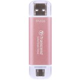 Transcend TS512GESD310P 512GB, portable ssd, ESD310P, usb 10Gbps, type c/ a, pink cene
