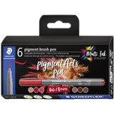 Staedtler vlaknato pero s pigmentnim čopičem, rdeče in rjavo,, (21655133) Cene