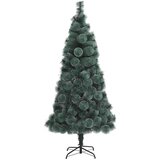 vidaXL Umjetna predosvetljena božična jelka s kompletom žogic 120 cm | Shoptok.si
