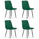  TURIN Stolica - tamnozeleni baršun x 4 | shoptok.hr