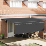  Skrovita tenda Antracit 450 × 300 cm Poliester i aluminij | Eponuda.com