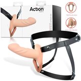 Action StrapOn S - pričvrstivi, šuplji dildo (prirodni) | shoptok.hr