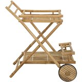  Kolač s čajem na kotačima Prirodna 79 x 67.5 x 84 cm Bambus | shoptok.hr