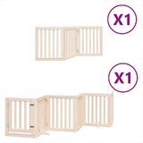 vidaXL Vrata za pse s vratašcima 9 panela sklopiva 450 cm drvo topole | shoptok.hr