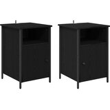  Noćni ormar 2 pcs Crni hrast 40 x 42 x 60 cm Konstruirano drvo | Eponuda.ba