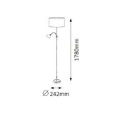  Brilagi - Stojeća lampa CERIA 1xE27/100W/230V + 1xE14/25W zlatna/zelena | Eponuda.com