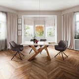 Bessagi Home jedilna miza jako, hrast, bela | Shoptok.si