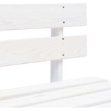 vidaXL Vrtni srednji kavč iz palet bela impregnirana borovina, (20971863) | Shoptok.si