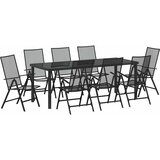  Vrtni set za objed 9 pcs Antracit Čelik s prahom premazan | Eponuda.ba
