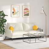  Jastučići za sjedenje 2 pcs Svijetlo žuta Ø30 x 13 cm | shoptok.hr