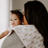 Aden+Anais Komplet 2 višenamjenska pamučna podbradnjaka Dahlias | shoptok.hr