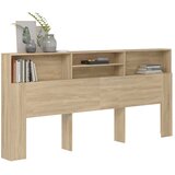  Uzglavlje s ormarićem boja hrasta sonome 220 x 19 x 103,5 cm | shoptok.hr