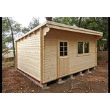 Male kuće Drvena vrtna kuća DANIEL 500 × 400 cm – bez završnog krovnog pokrova | shoptok.hr