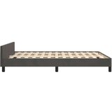  Posteljni okvir z vzglavjem temno siv 140x190 cm žamet, (20794949) | Shoptok.si