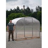  Modularni čelični plastenik Flora,6 mx2.64m, samo okvir, razmak između lukova 0.67m Slike