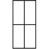 Pregrada Steklena pregrada za tuš mlečno kaljeno steklo 100x195 cm, (20684028) | Shoptok.si