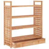 vidaXL Stalak za cipele s ladicom 70x27x81 cm od masivnog drva oraha | shoptok.hr