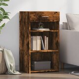 vidaXL Komoda dimljeni hrast 50x42,5x93 cm inženirski les Cene