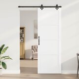  Klizna vrata ORKDAL 83 x 232 cm Masivna borovina Bijela | shoptok.hr