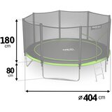 Neo-Sport vrtni trampolin 404 cm (13 ft) s vanjskom mrežom i ljestvama | shoptok.hr